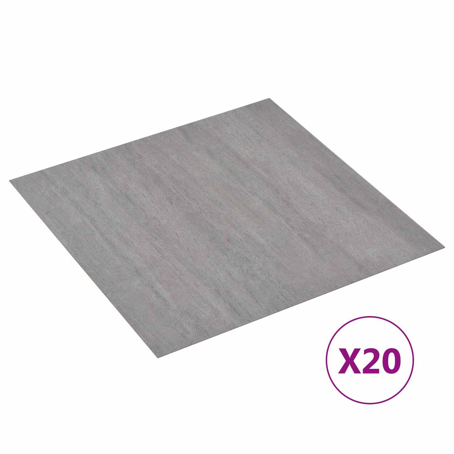 Selvklæbende Gulvplanker Grå og Træ 30,5 x 30,5 cm 20 stk. PVC