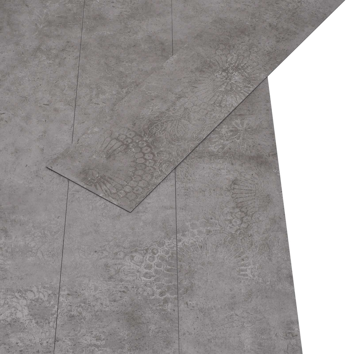 Selvklæbende PVC Plankegulve Betongrå 30,5 x 61 cm 28 stk. PVC