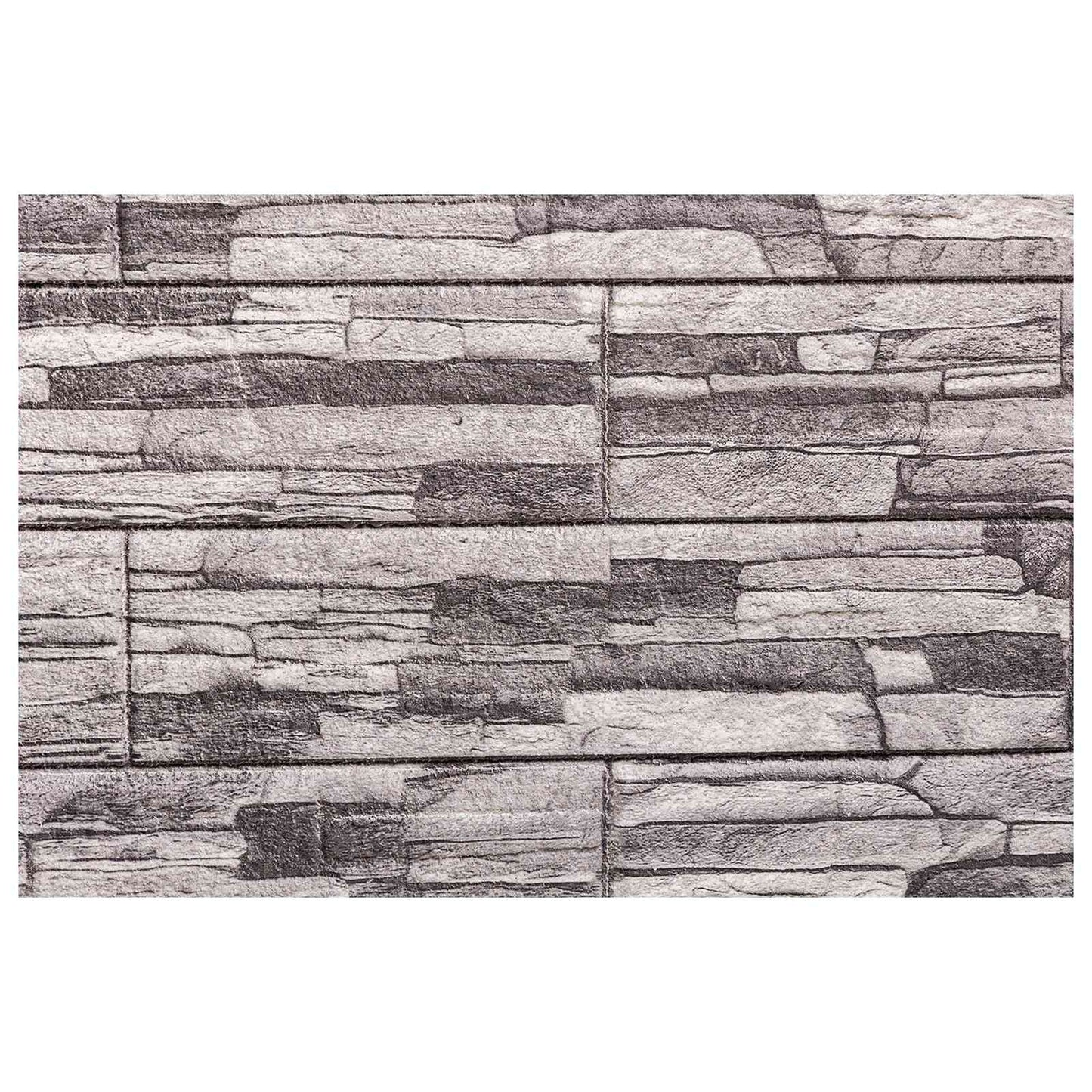 Vægpaneler 10 stk. 100 x 50 cm Mørkegrå og lysegrå EPS Skum