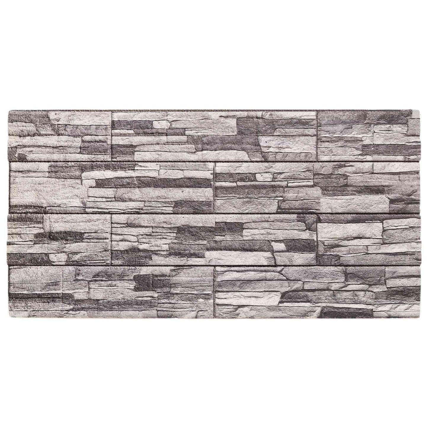 Vægpaneler 10 stk. 100 x 50 cm Mørkegrå og lysegrå EPS Skum