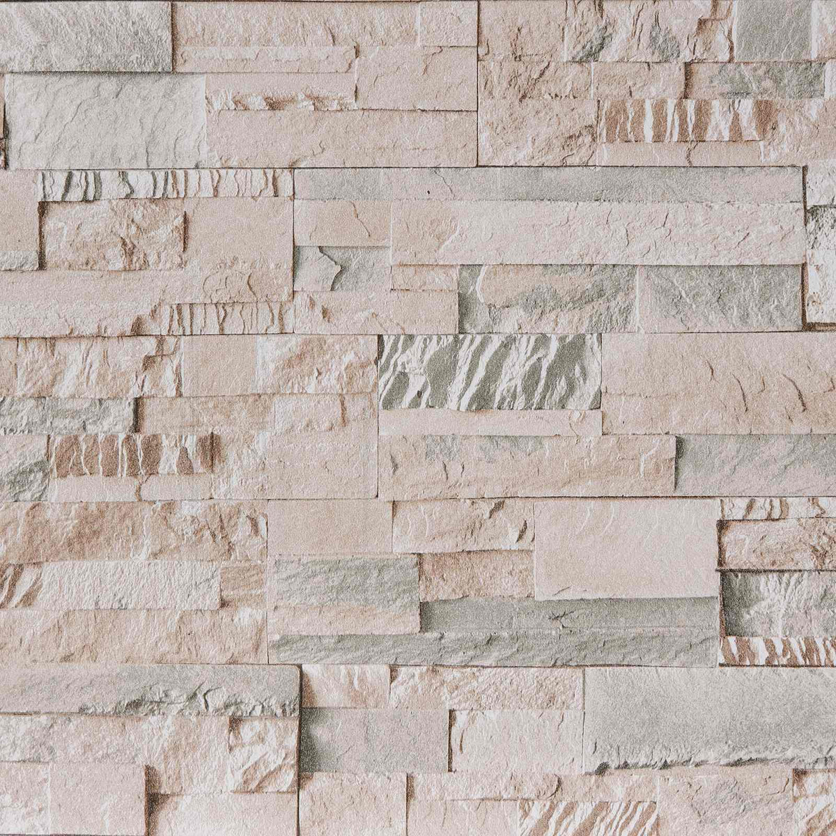 3D stentapet Beige 10 x 0,53 m Ikke-vævet stof