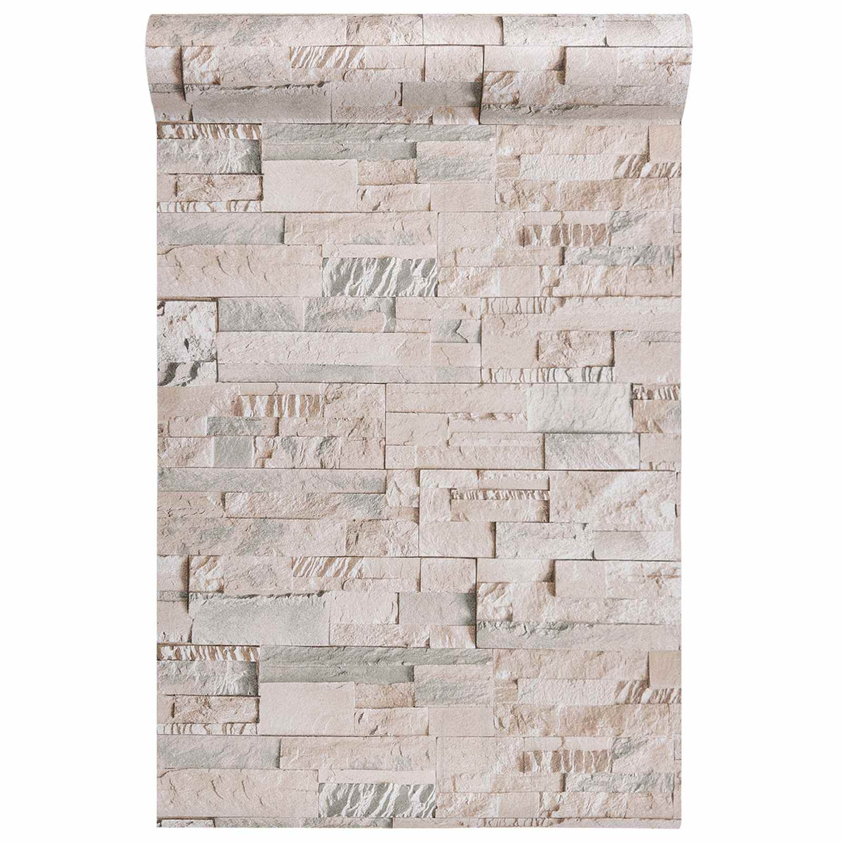 3D stentapet Beige 10 x 0,53 m Ikke-vævet stof