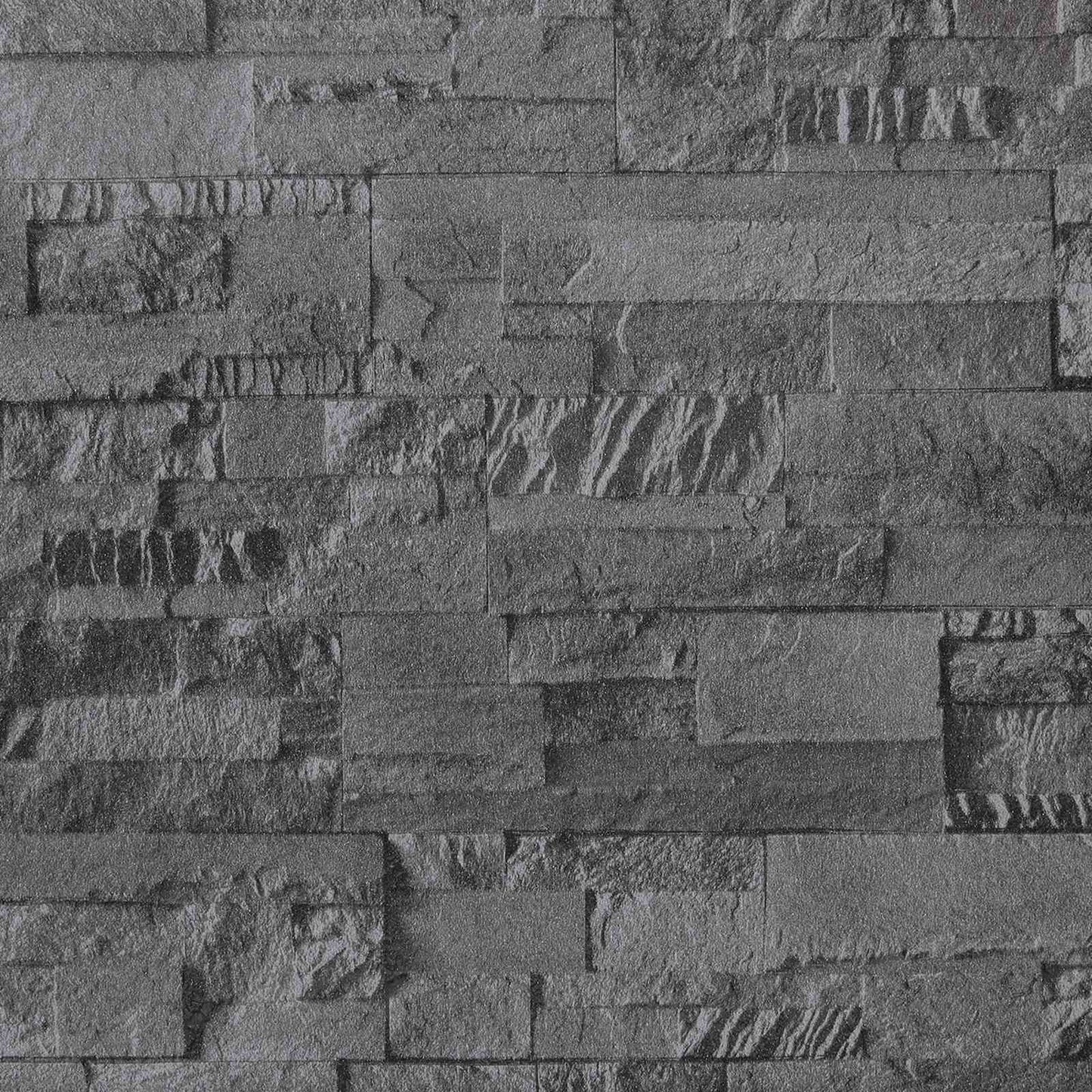 3D stentapet Sort 10 x 0,53 m Ikke-vævet stof