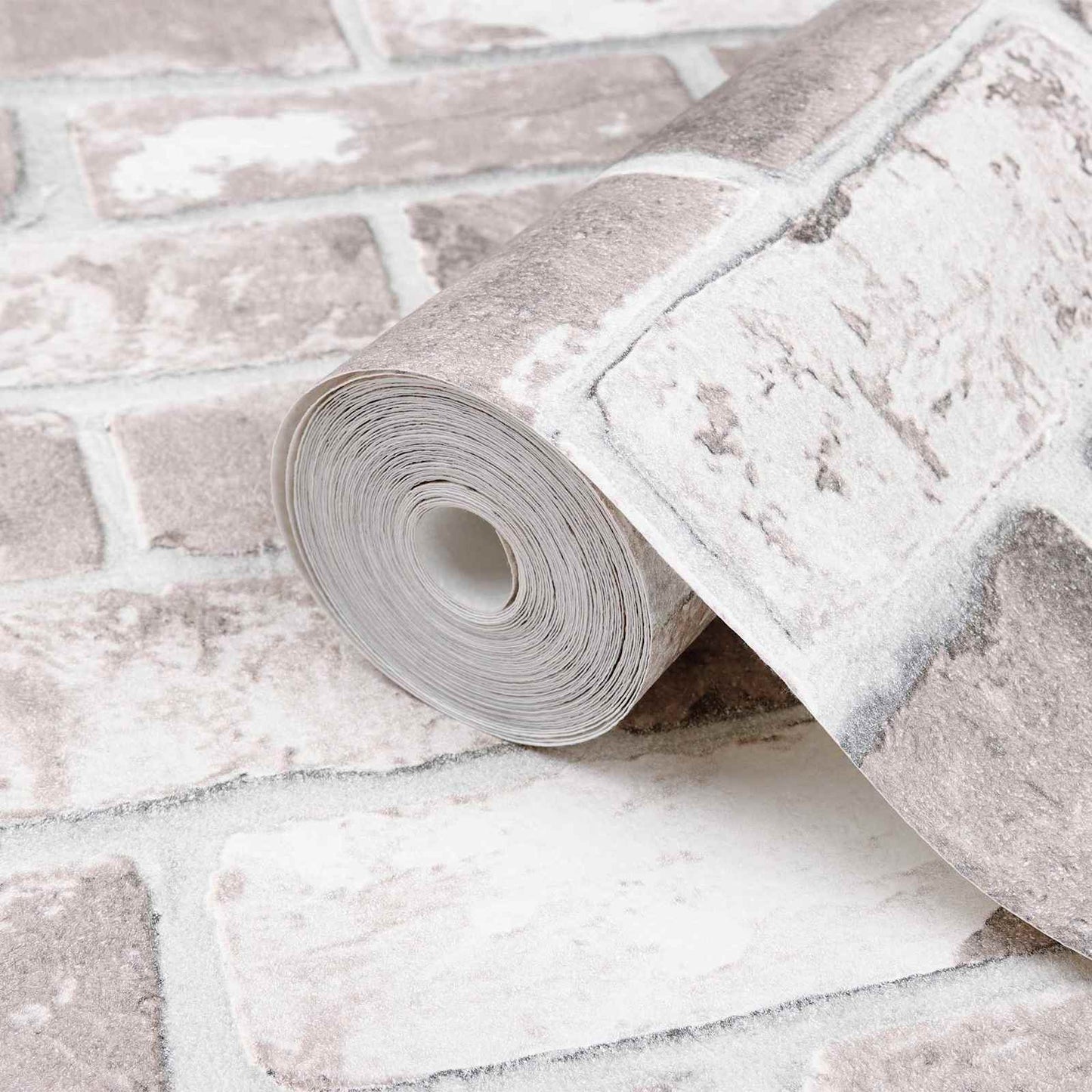 3D solid tapet Stribet Mursten 10 x 0,53 m Ikke-vævet stof
