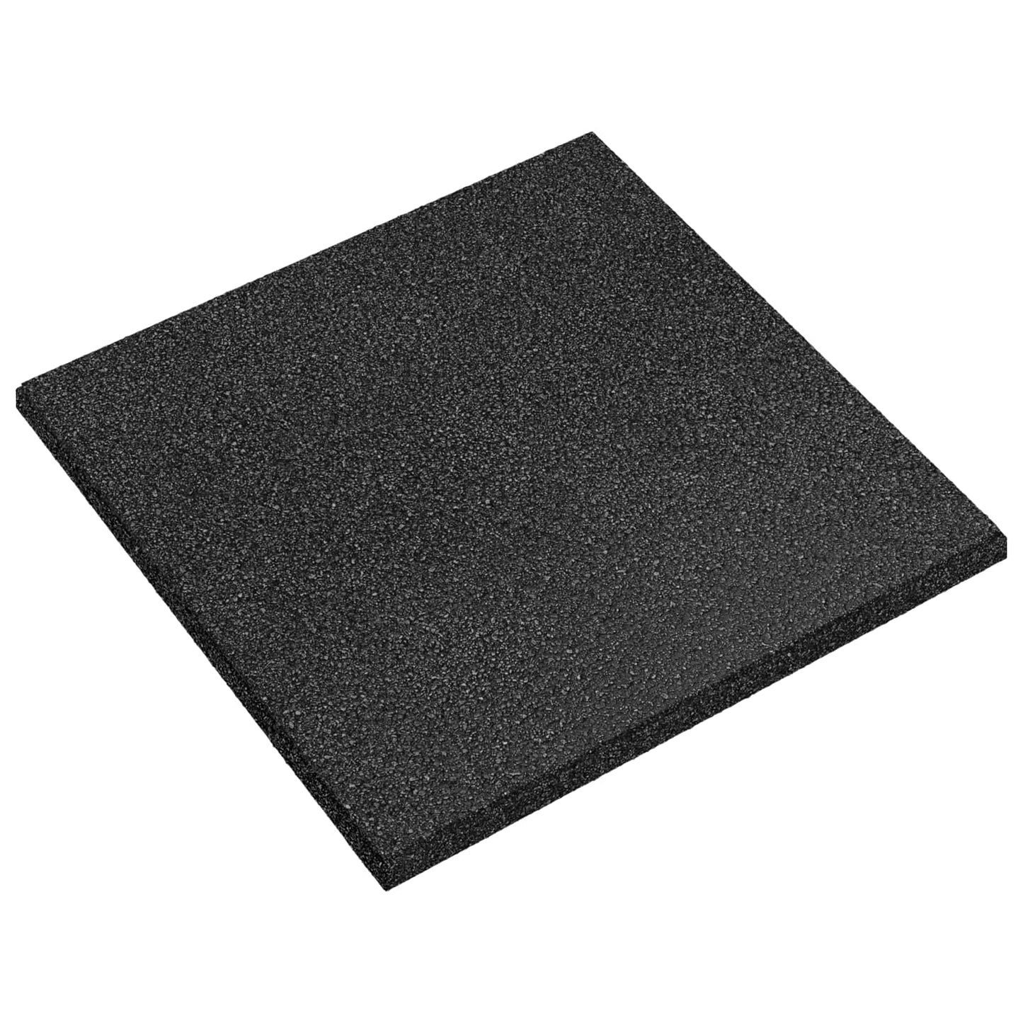 Faldbeskyttelsesfliser 6 stk. Sort 50 x 50 cm Gummi