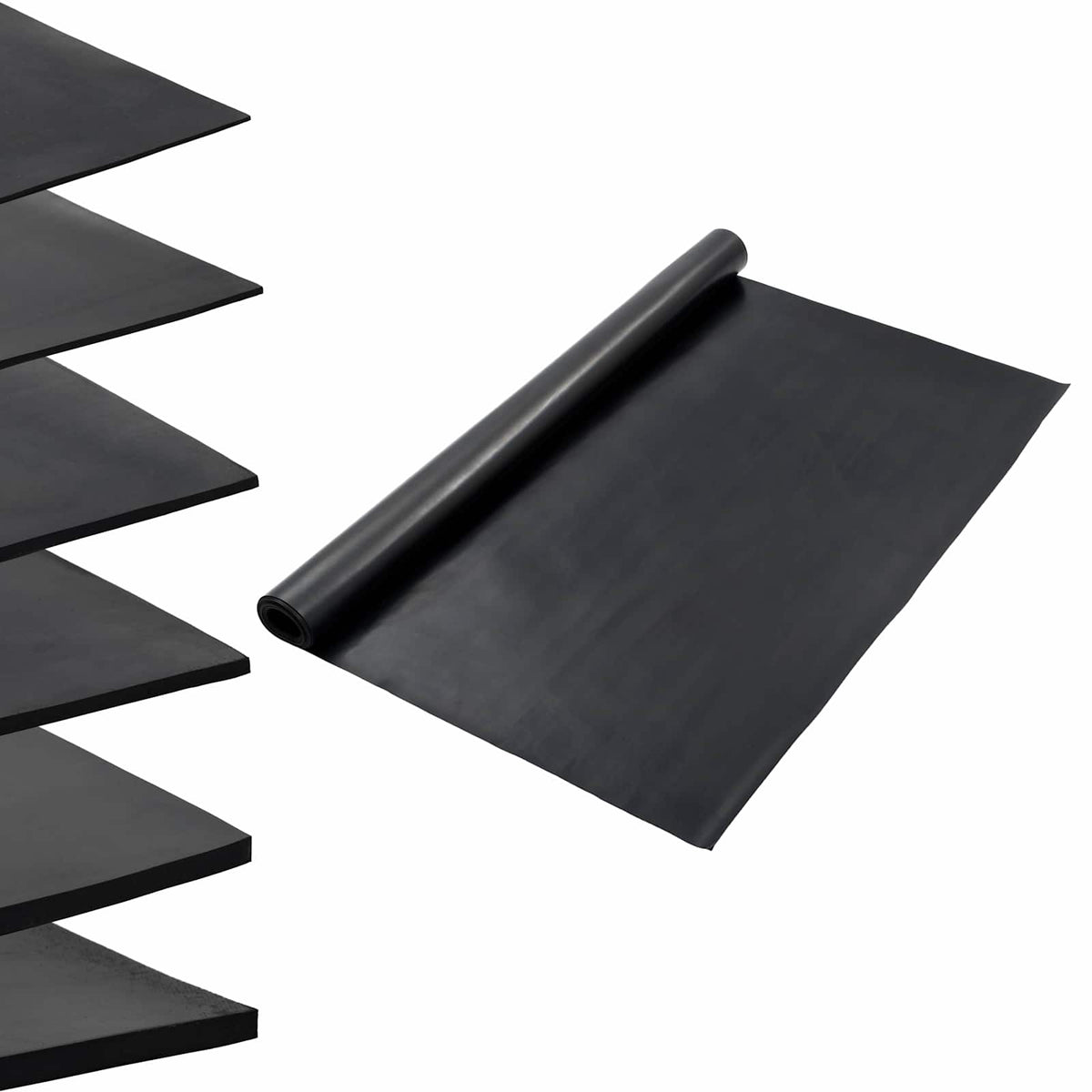 Gulvmåtte Sort 1,2 x 2 m Gummi