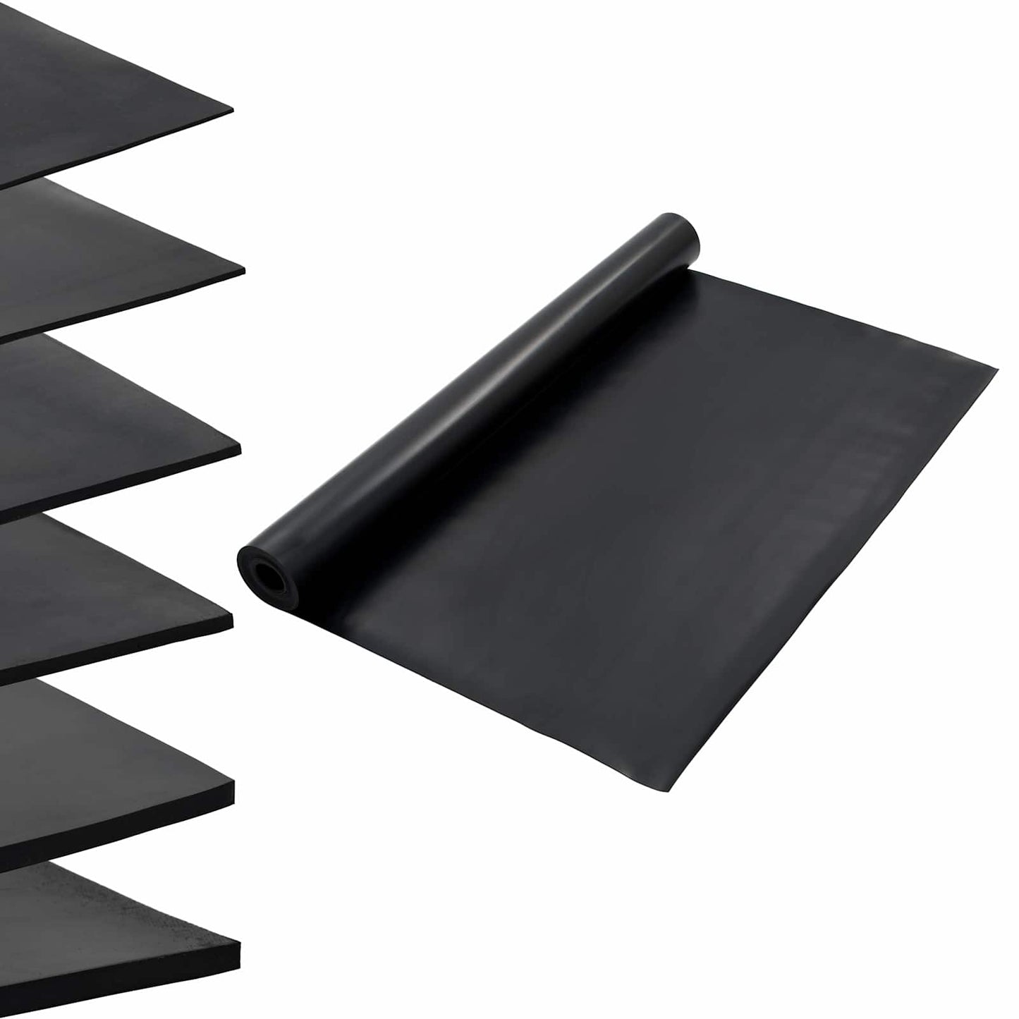 Gulvmåtte Sort 1,2 x 5 m Gummi