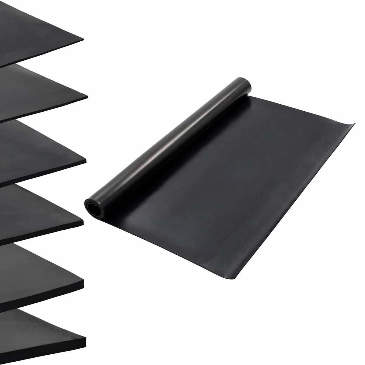 Gulvmåtte Sort 1,2 x 2 m Gummi