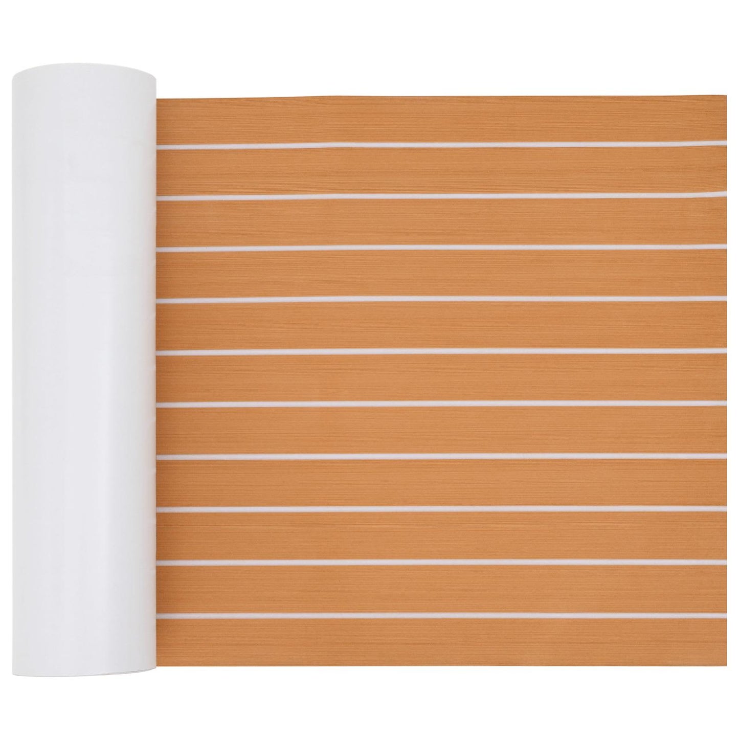 Bådmåtte Stribet Brun og hvid 240 x 60 cm EVA