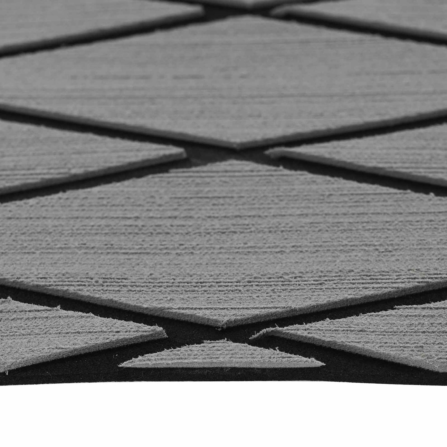 Bådmåtte Harlekin Lys grå og sort 190 x 70 cm EVA