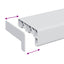 Vindueskarm Hvid 80 x 15 x 4,5 cm PVC