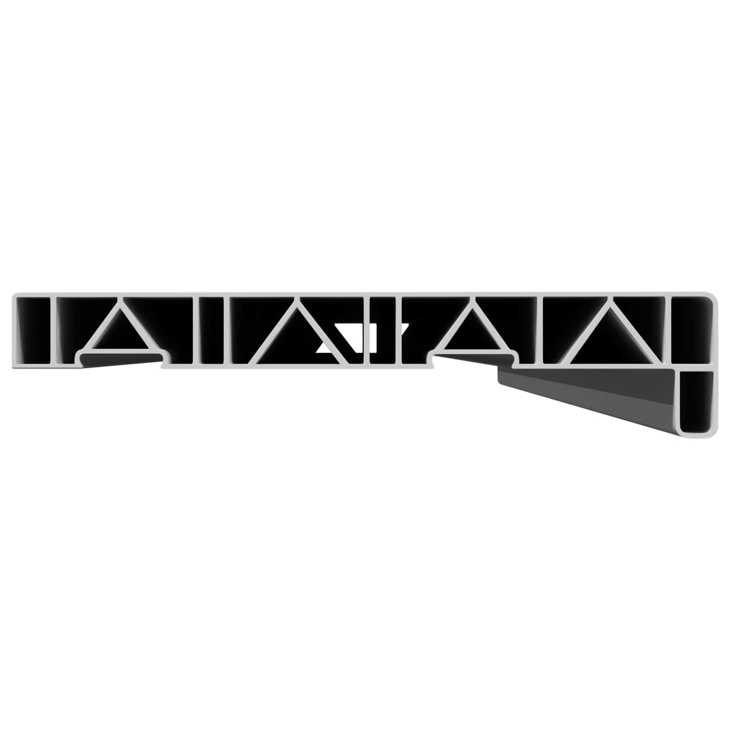 Vindueskarm Hvid 140 x 25 x 4,5 cm PVC