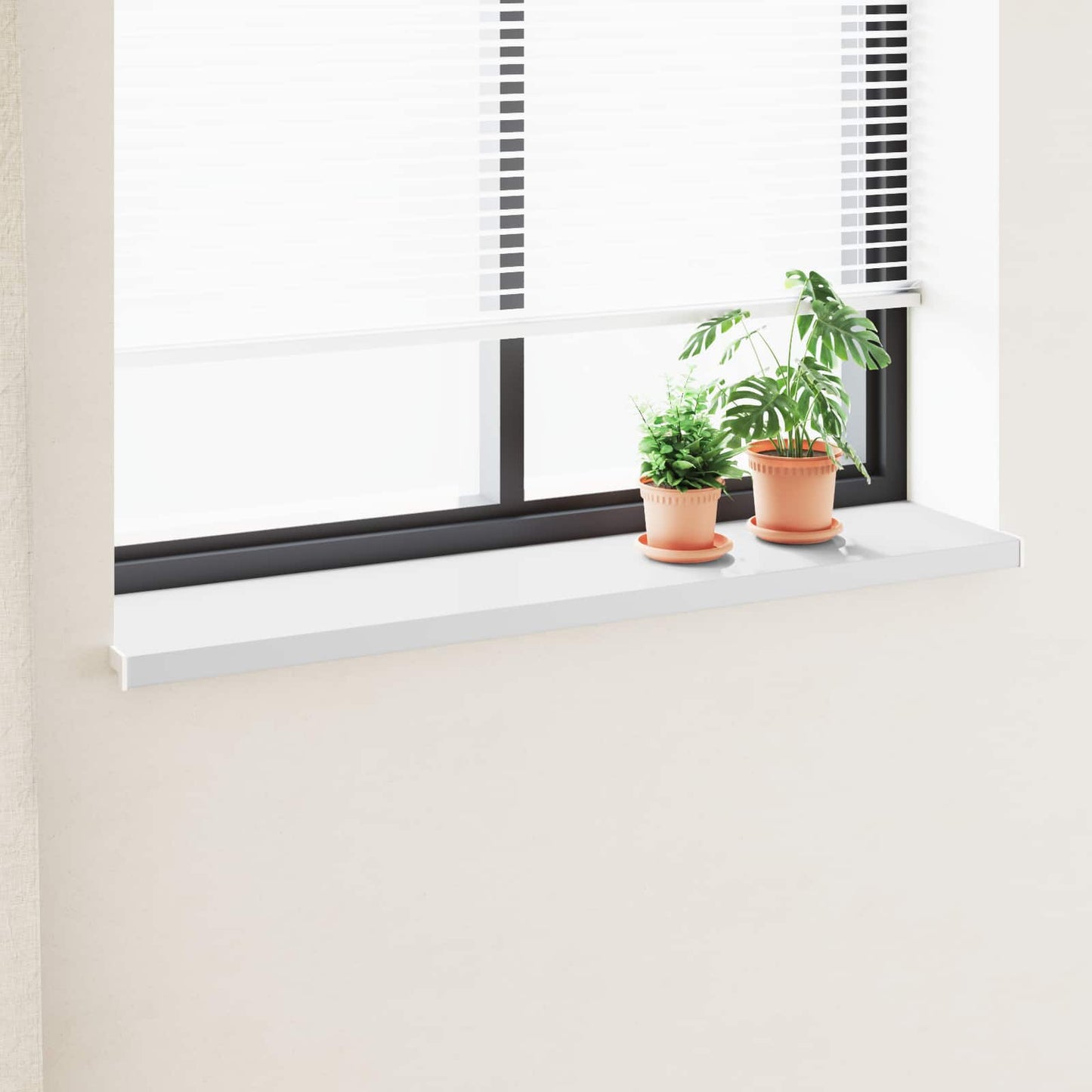Vindueskarm Hvid 140 x 30 x 4,5 cm PVC