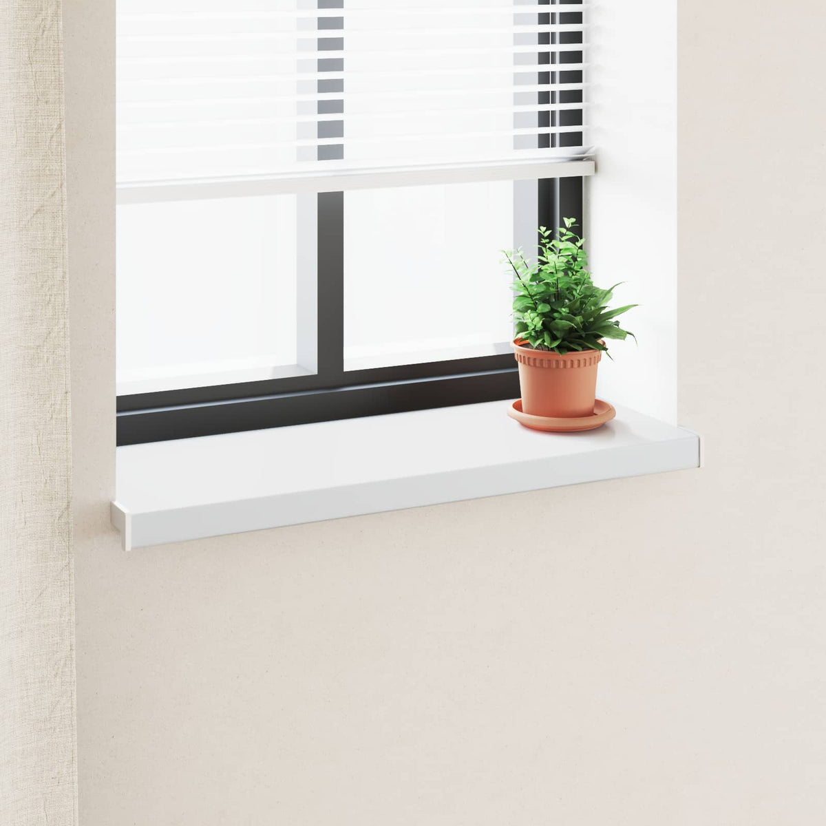 Vindueskarm Hvid 80 x 35 x 4,5 cm PVC