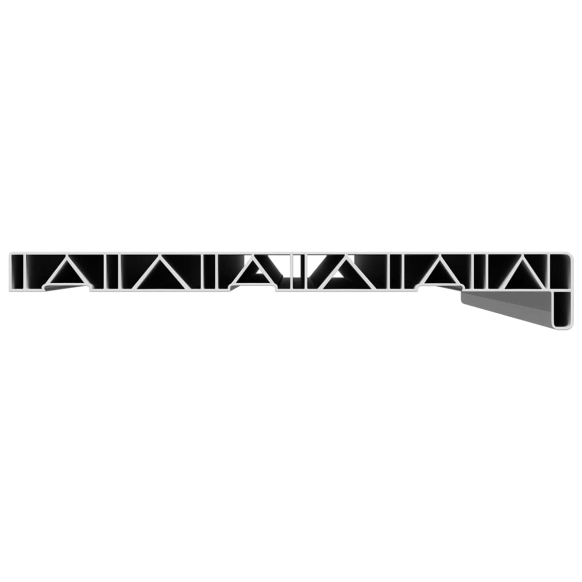 Vindueskarm Hvid 80 x 35 x 4,5 cm PVC