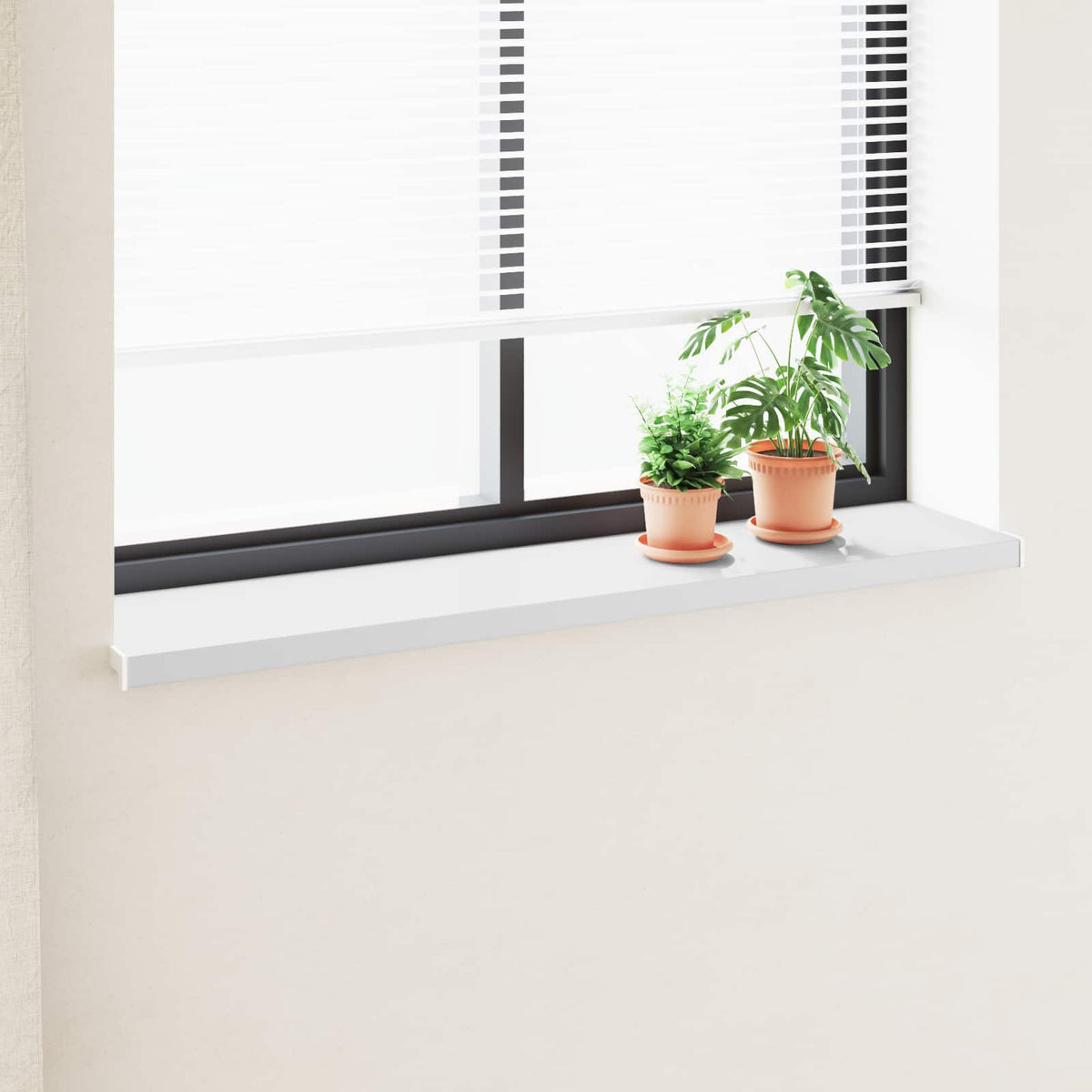 Vindueskarm Hvid 120 x 35 x 4,5 cm PVC