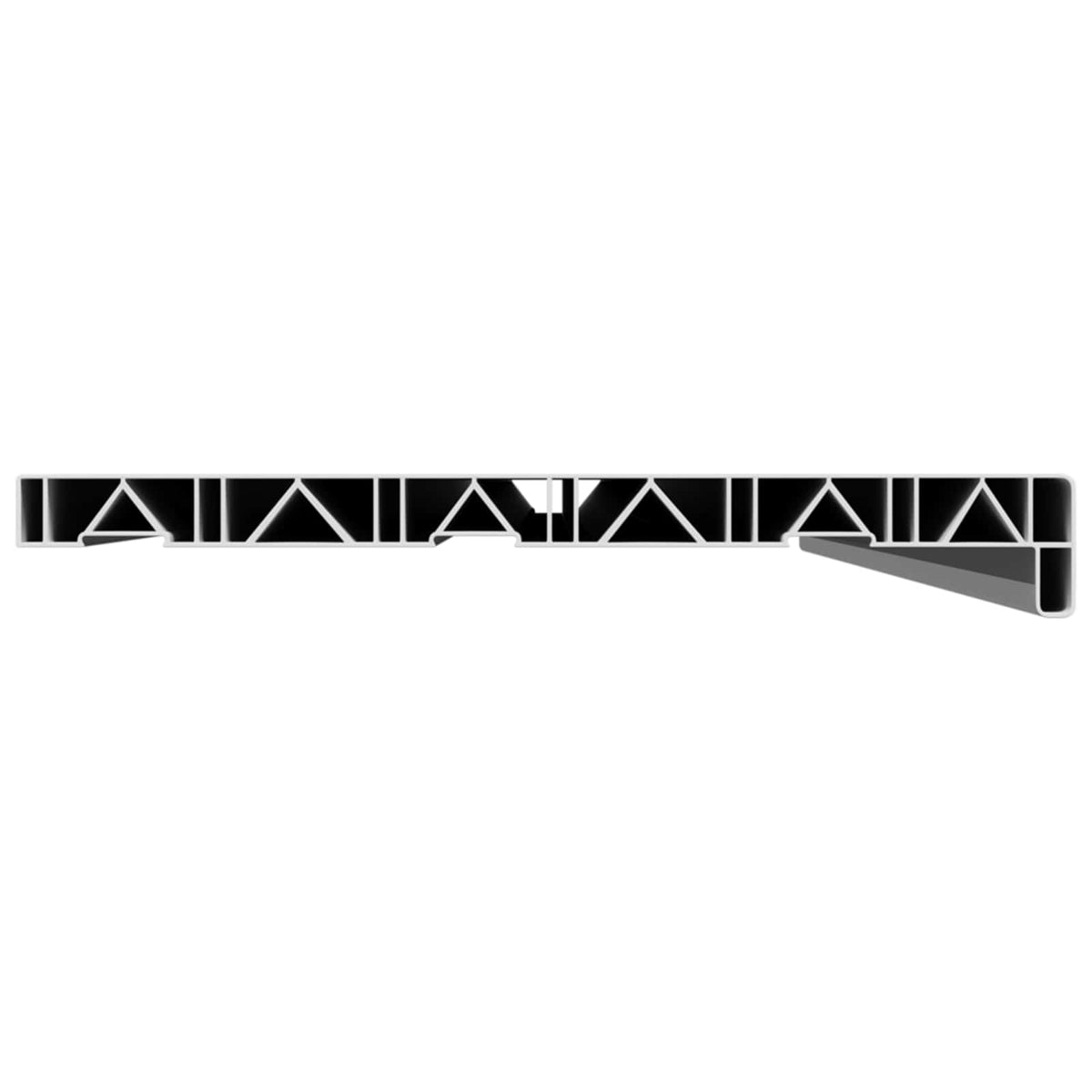 Vindueskarm Hvid 120 x 35 x 4,5 cm PVC
