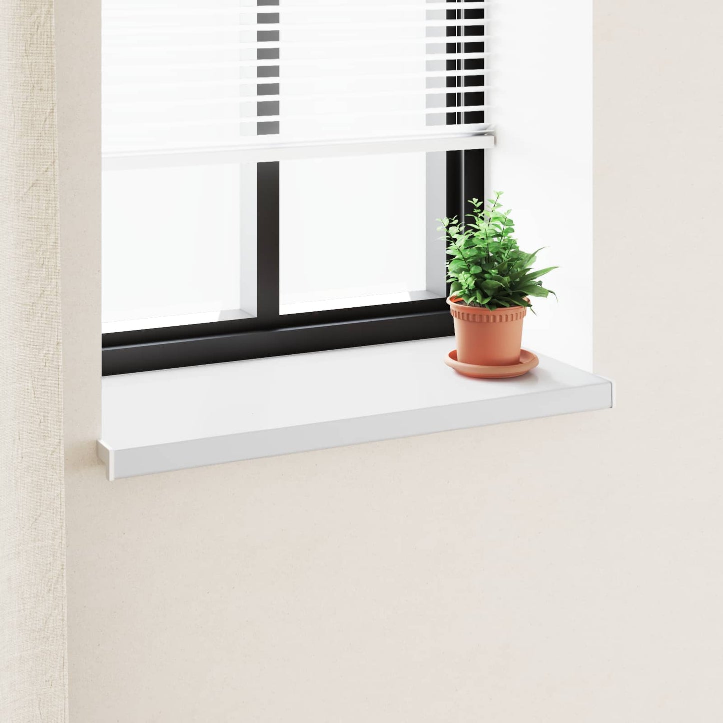 Vindueskarm Hvid 100 x 40 x 4,5 cm PVC
