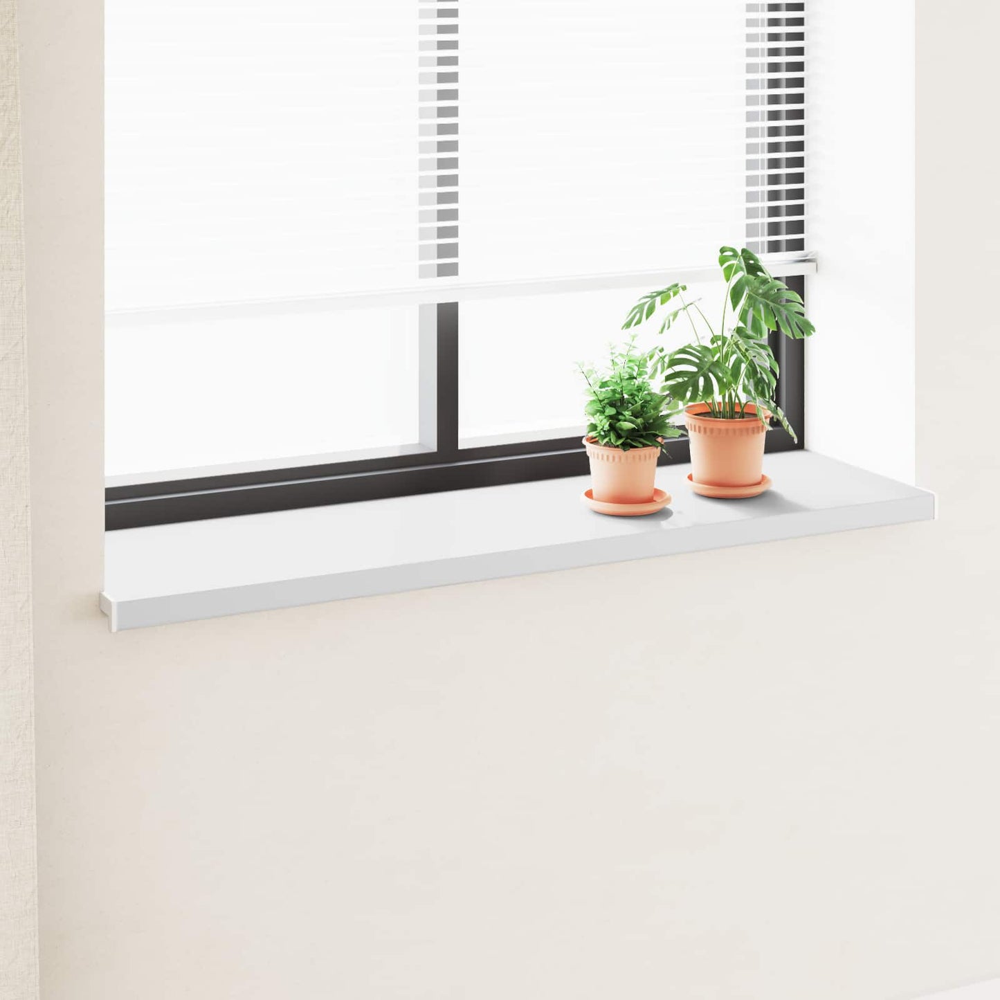 Vindueskarm Hvid 120 x 40 x 4,5 cm PVC