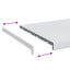 Vindueskarm Hvid 60 x 45 x 4,5 cm PVC