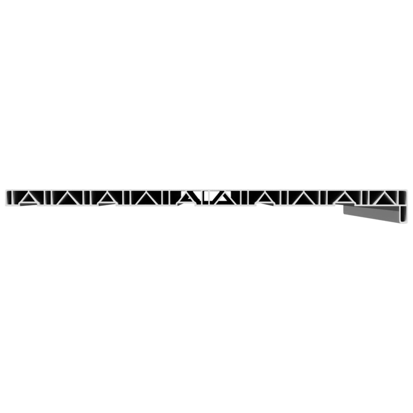 Vindueskarm Hvid 100 x 50 x 4,5 cm PVC