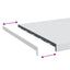 Vindueskarm Hvid 140 x 50 x 4,5 cm PVC