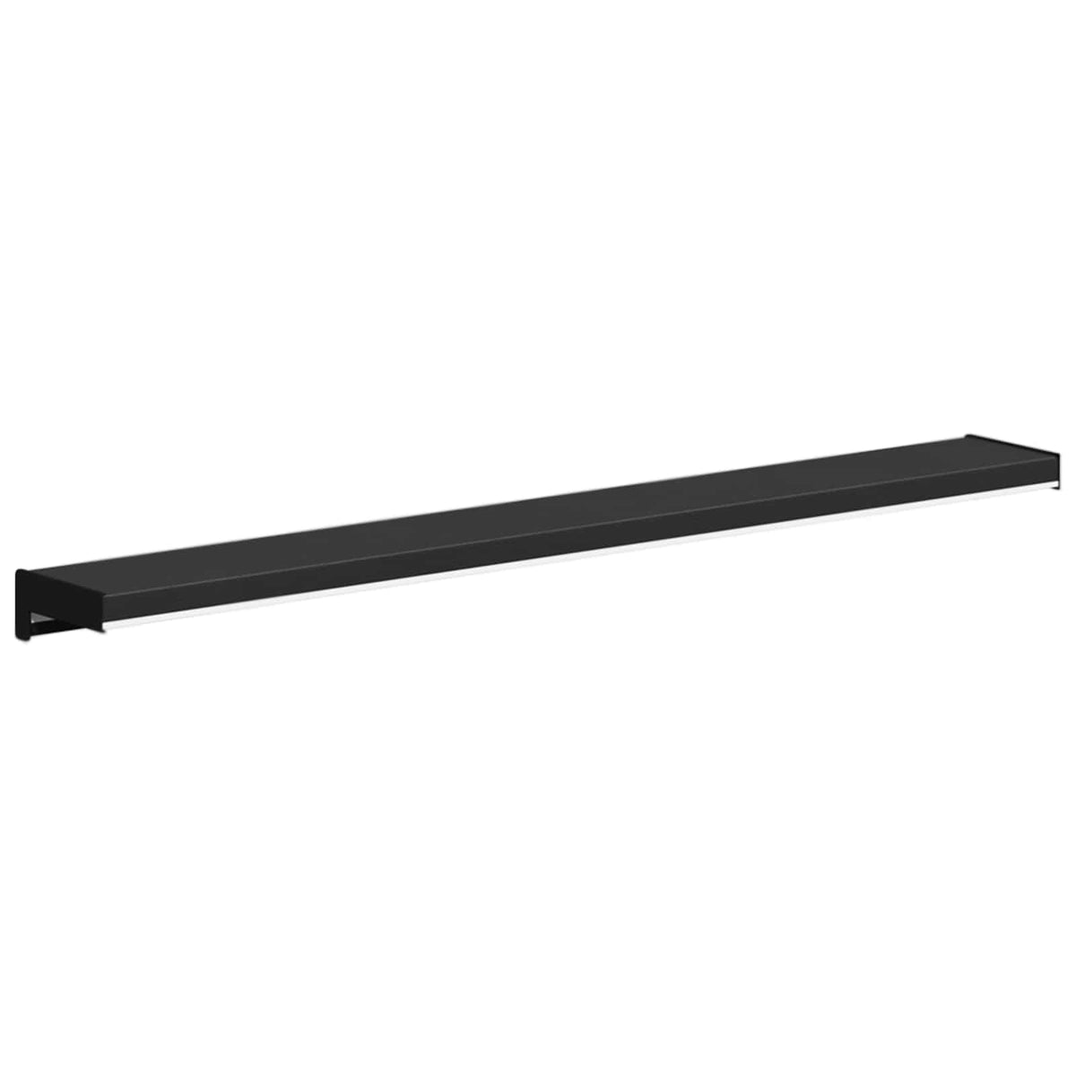 Vindueskarm Sort med træstruktur 60 x 10 x 4,5 cm PVC