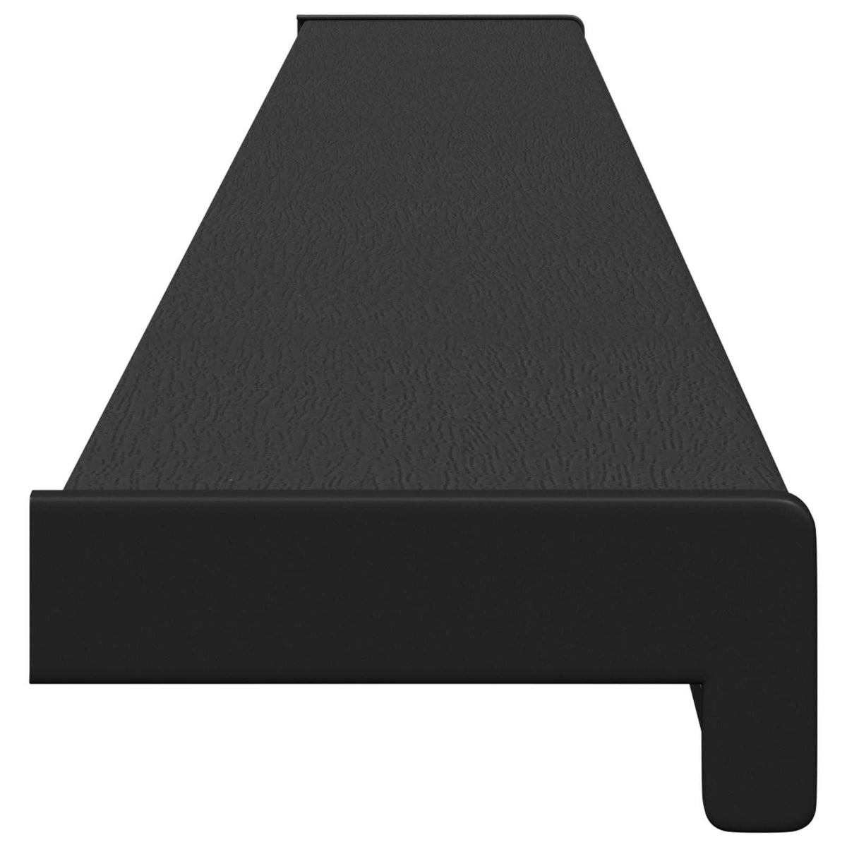 Vindueskarm Sort med træstruktur 120 x 10 x 4,5 cm PVC