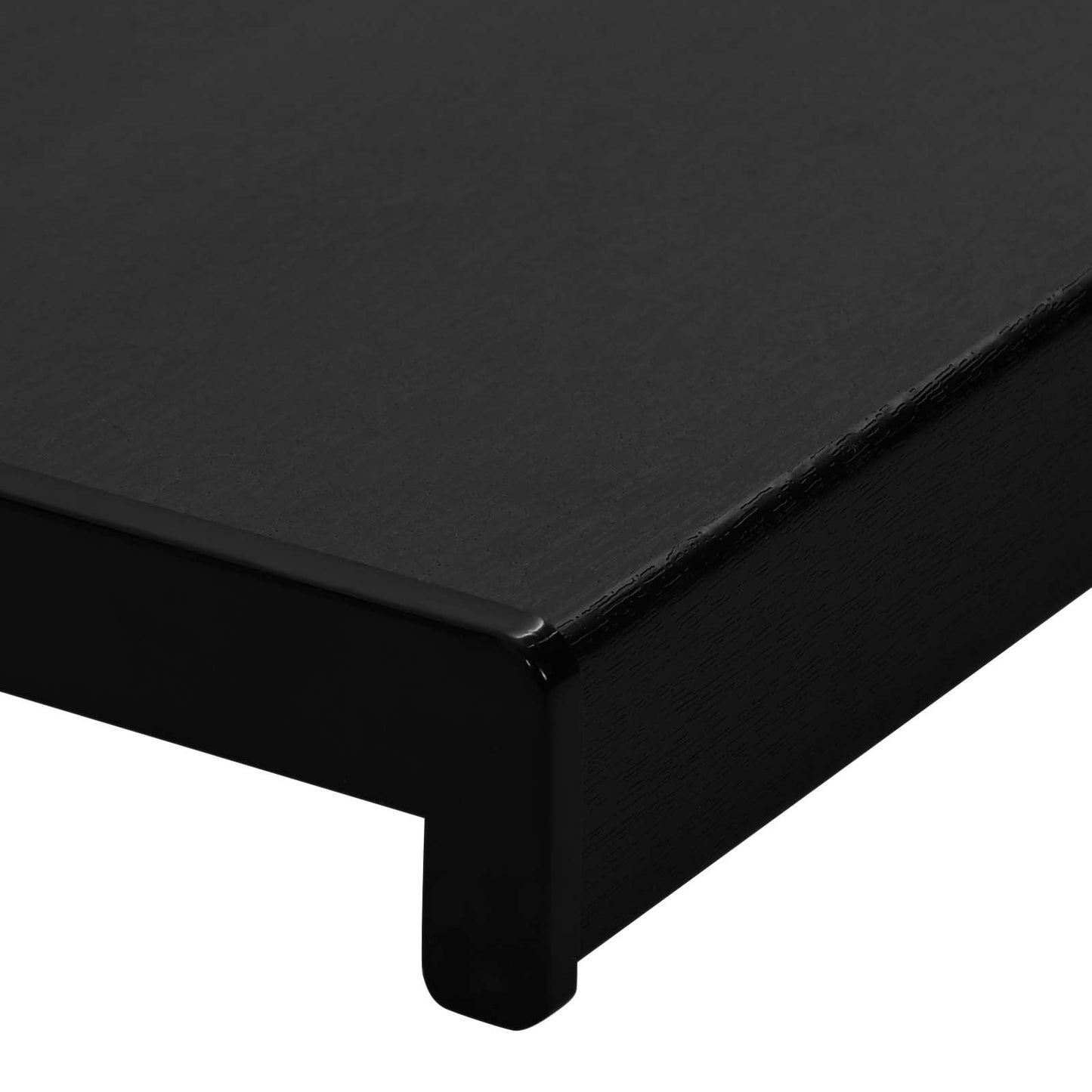 Vindueskarm Sort med træstruktur 140 x 15 x 4,5 cm PVC