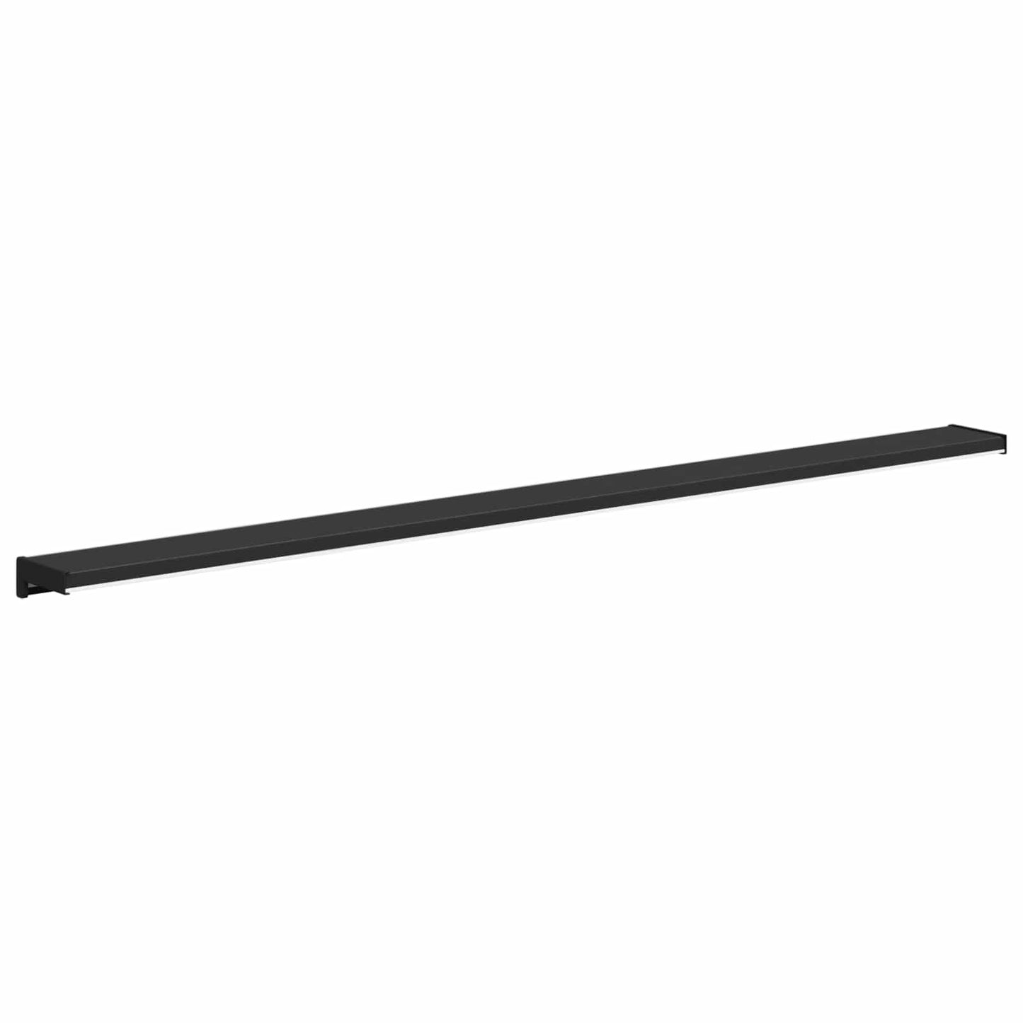 Vindueskarm Sort med træstruktur 140 x 15 x 4,5 cm PVC