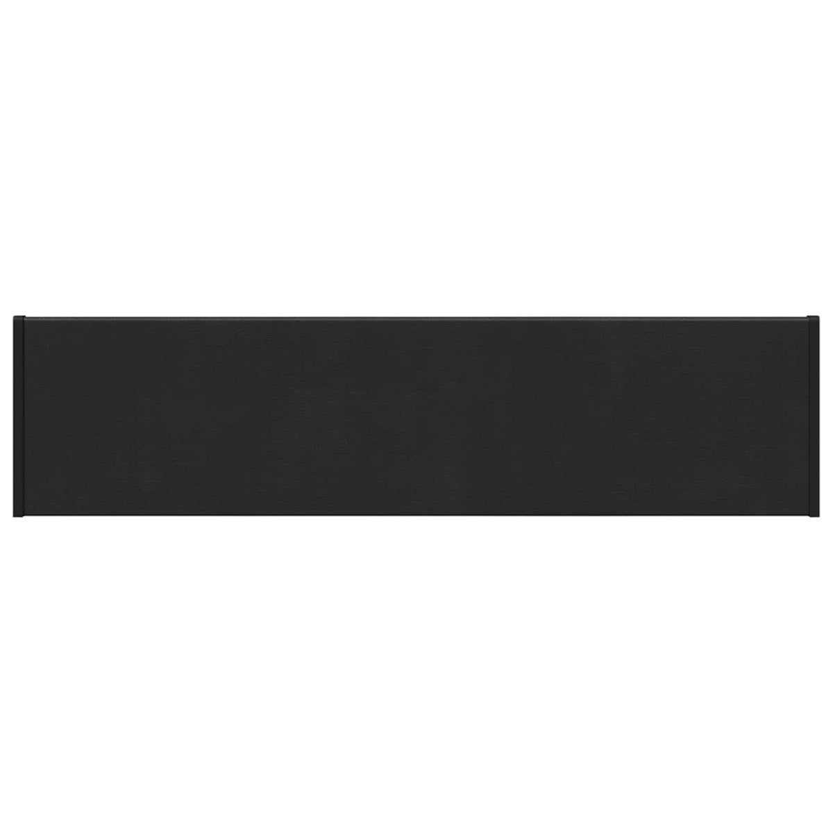 Vindueskarm Sort med træstruktur 60 x 20 x 4,5 cm PVC
