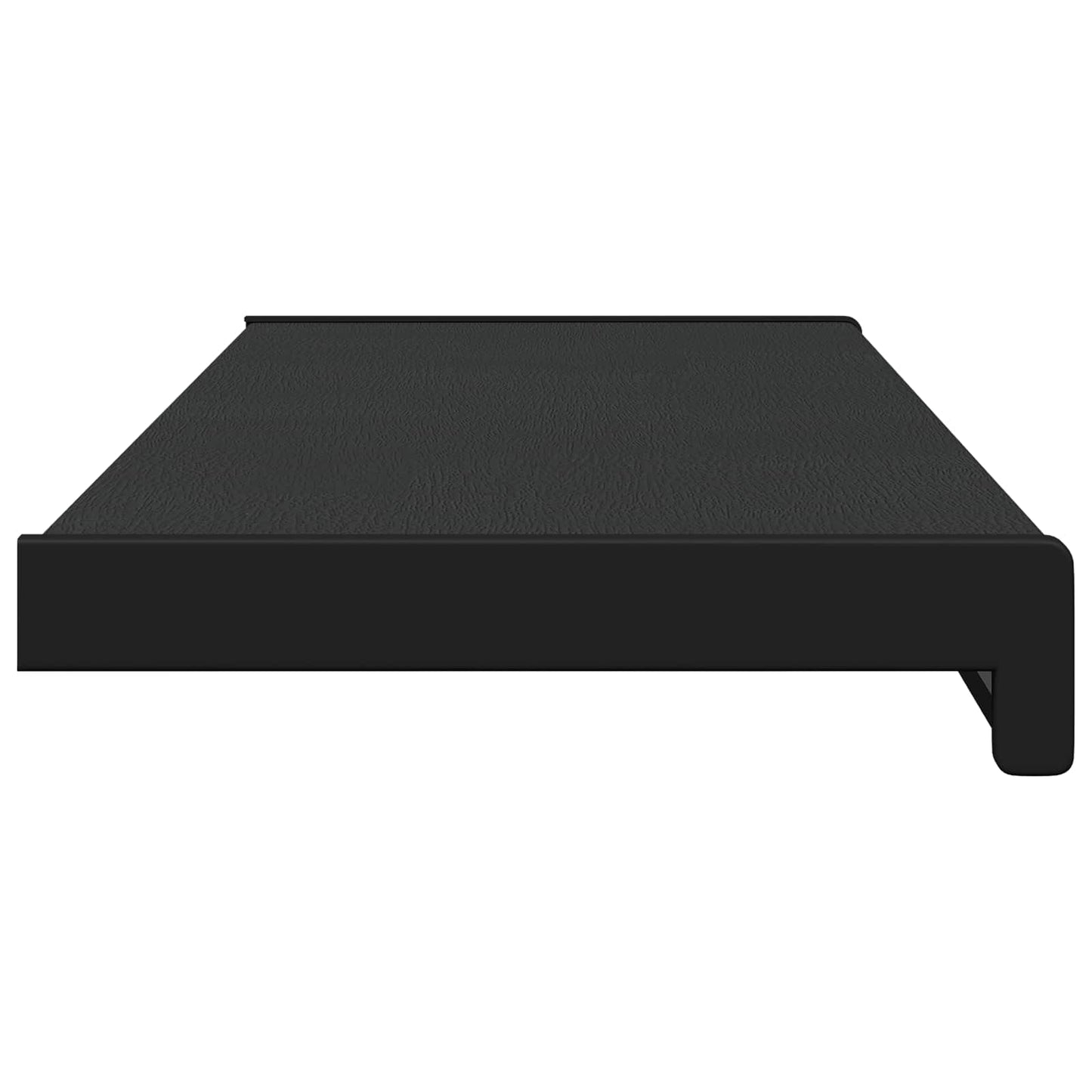 Vindueskarm Sort med træstruktur 80 x 20 x 4,5 cm PVC