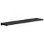 Vindueskarm Sort med træstruktur 80 x 25 x 4,5 cm PVC