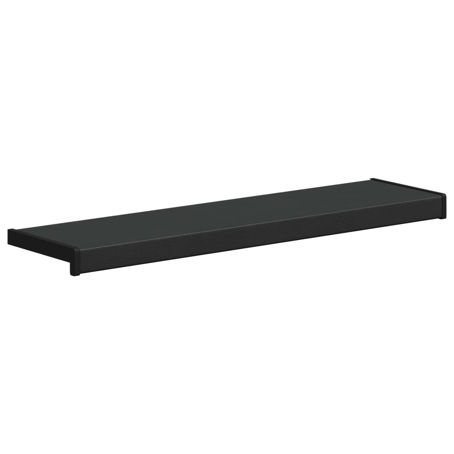 Vindueskarm Sort med træstruktur 100 x 25 x 4,5 cm PVC