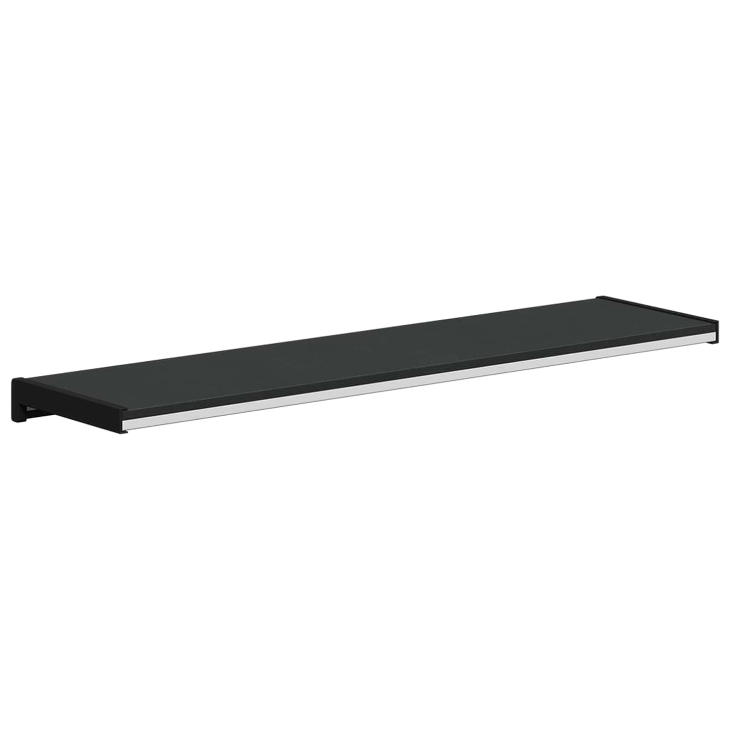 Vindueskarm Sort med træstruktur 100 x 25 x 4,5 cm PVC