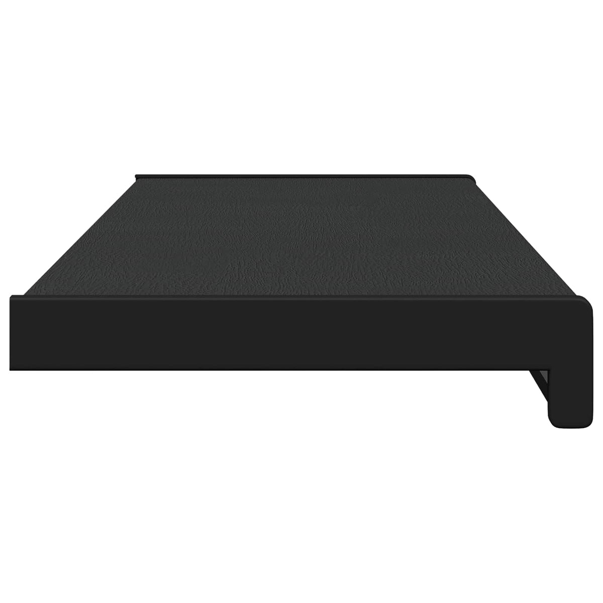 Vindueskarm Sort med træstruktur 100 x 25 x 4,5 cm PVC