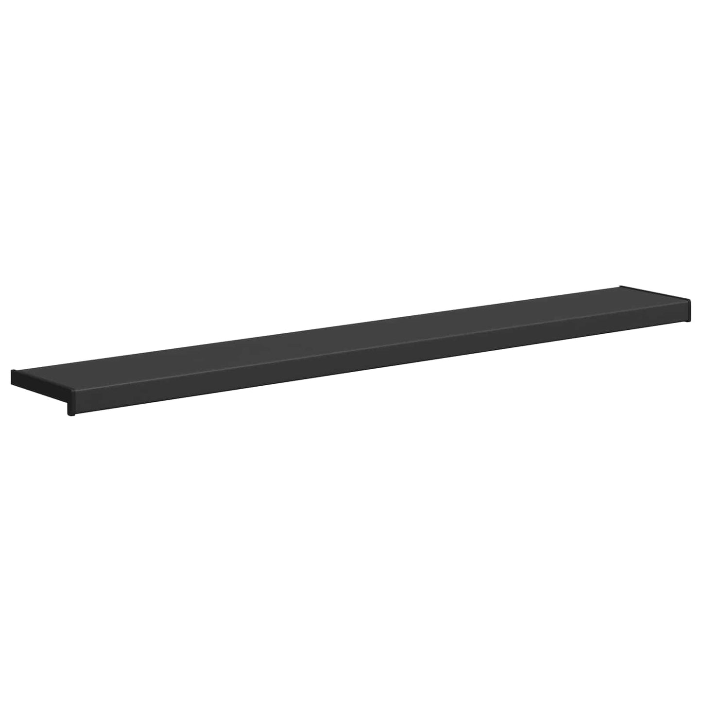 Vindueskarm Sort med træstruktur 120 x 25 x 4,5 cm PVC