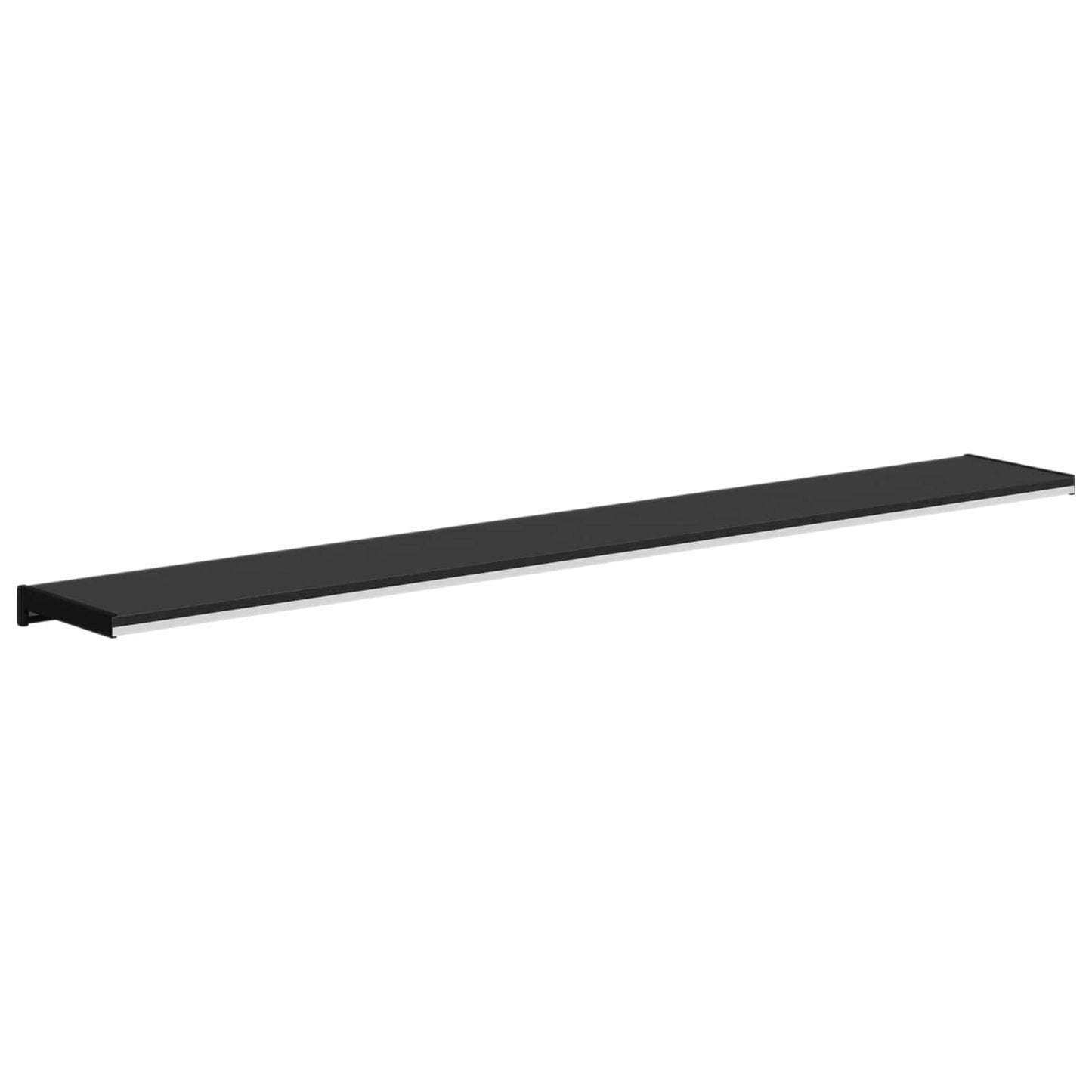 Vindueskarm Sort med træstruktur 160 x 25 x 4,5 cm PVC