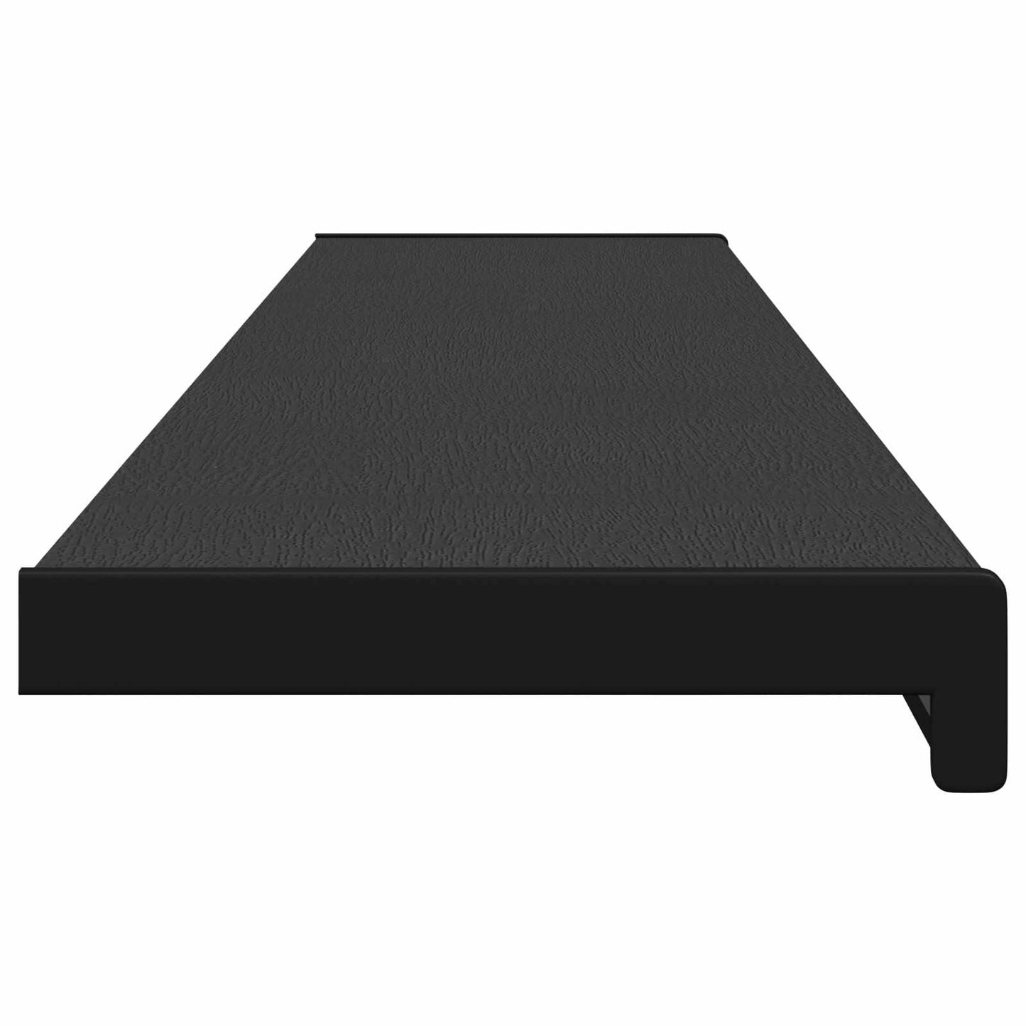 Vindueskarm Sort med træstruktur 160 x 25 x 4,5 cm PVC