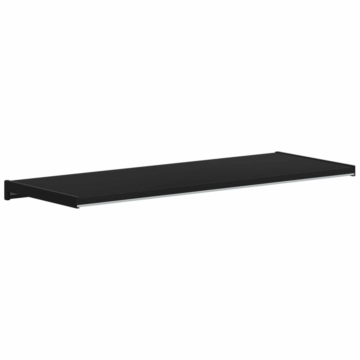 Vindueskarm Sort med træstruktur 80 x 30 x 4,5 cm PVC