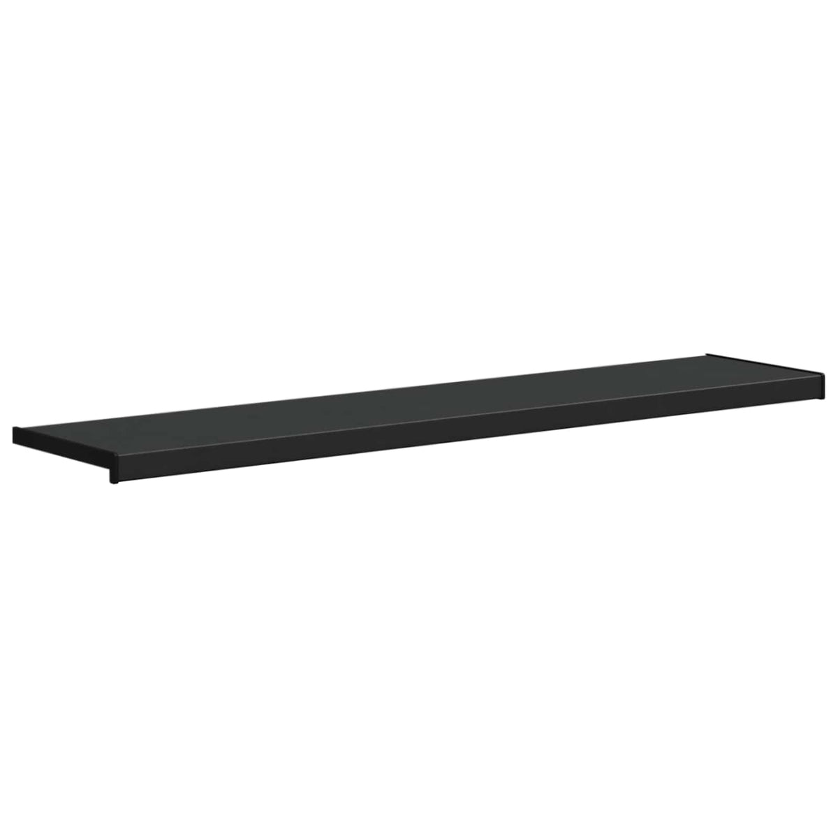 Vindueskarm Sort med træstruktur 140 x 35 x 4,5 cm PVC