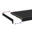 Vindueskarm Sort med træstruktur 160 x 35 x 4,5 cm PVC