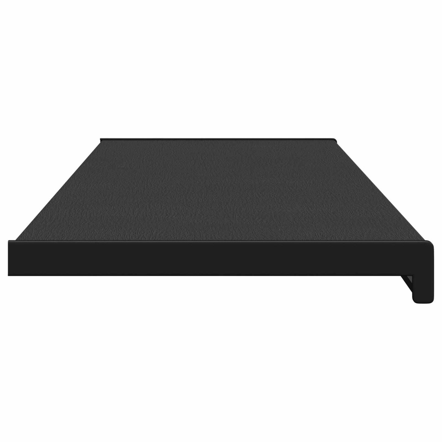 Vindueskarm Sort med træstruktur 160 x 35 x 4,5 cm PVC
