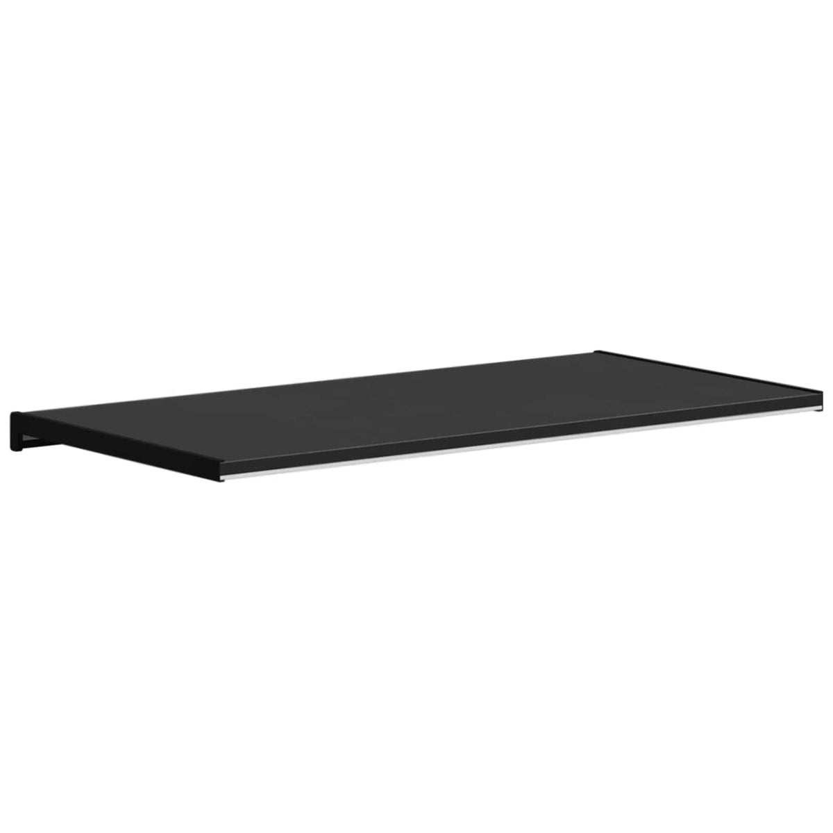 Vindueskarm Sort med træstruktur 80 x 40 x 4,5 cm PVC