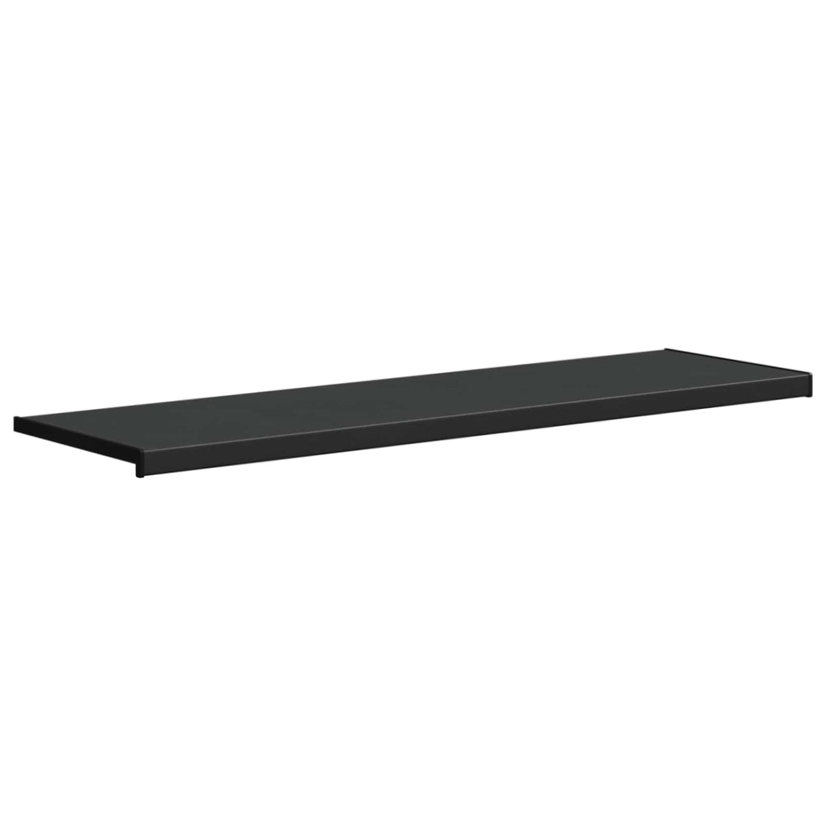 Vindueskarm Sort med træstruktur 140 x 40 x 4,5 cm PVC