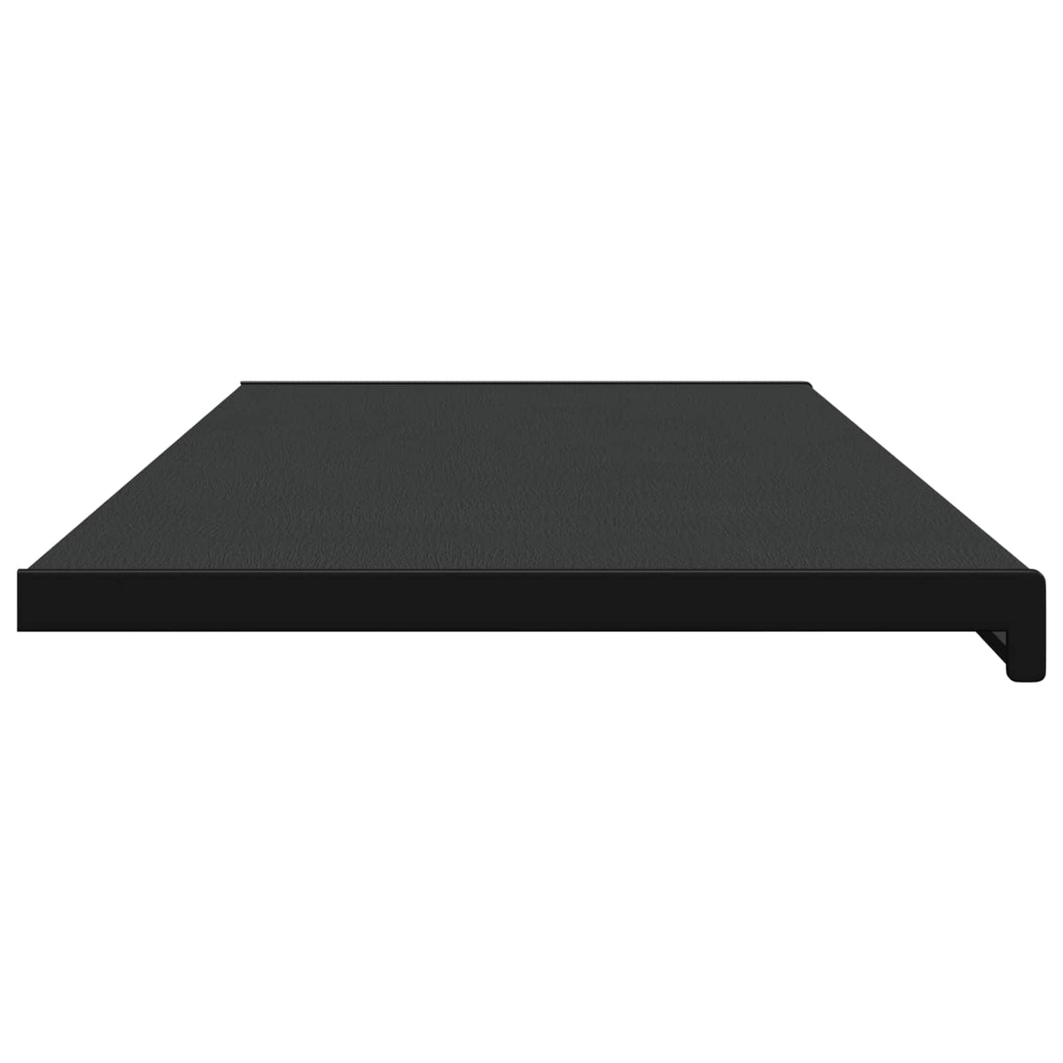 Vindueskarm Sort med træstruktur 140 x 40 x 4,5 cm PVC