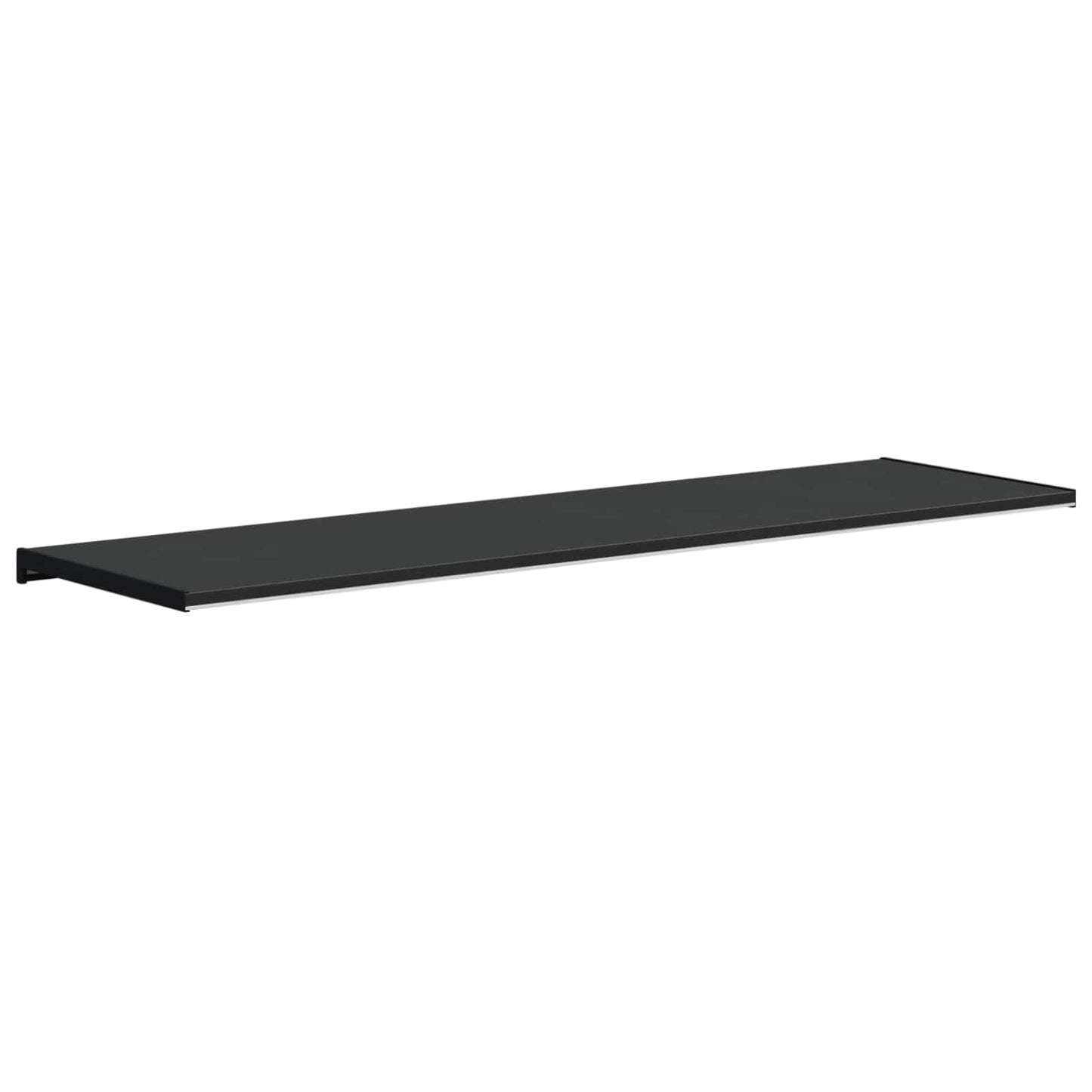 Vindueskarm Sort med træstruktur 160 x 40 x 4,5 cm PVC