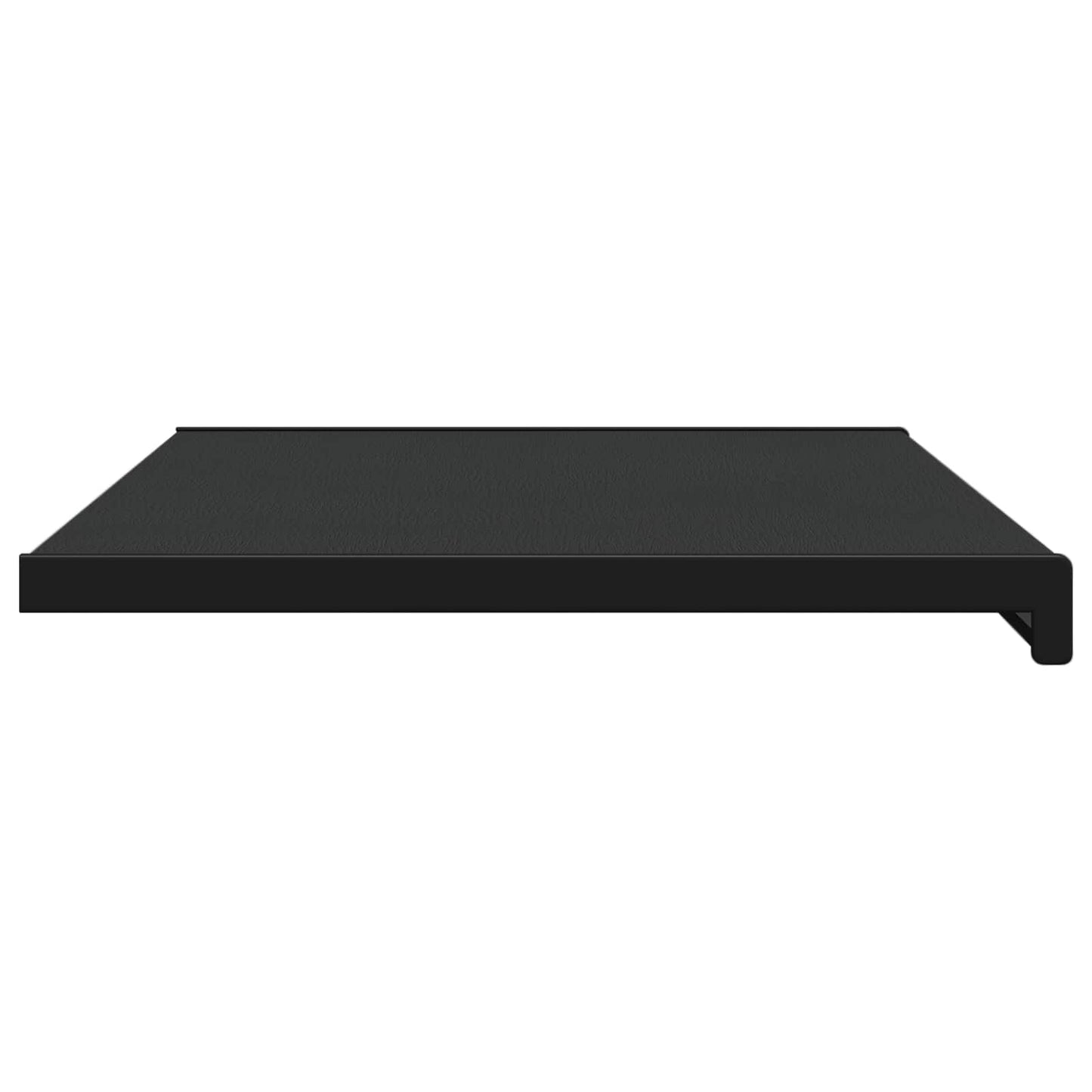 Vindueskarm Sort med træstruktur 80 x 45 x 4,5 cm PVC