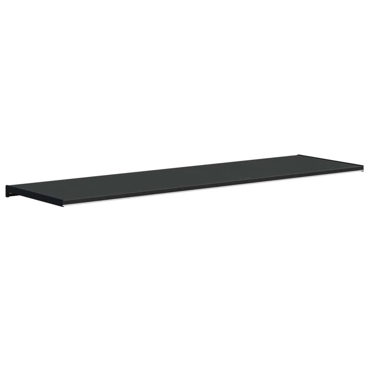 Vindueskarm Sort med træstruktur 120 x 45 x 4,5 cm PVC