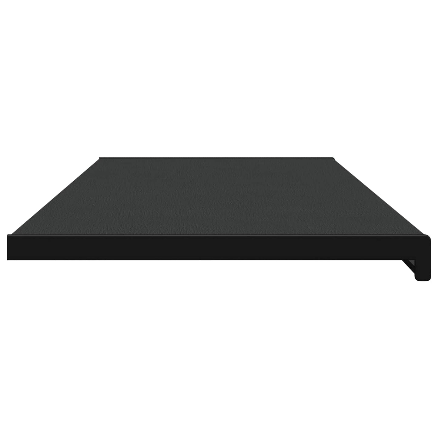 Vindueskarm Sort med træstruktur 120 x 45 x 4,5 cm PVC